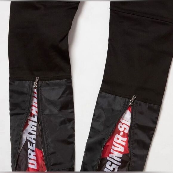 New Dreamland Snow Tech Utility Jeans Size Men’s 36W 34L Black Streetwear - Picture 4 of 8